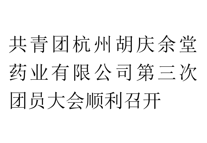 共青团杭州WePoker德州药业有限公司第三次团员大会顺利召开